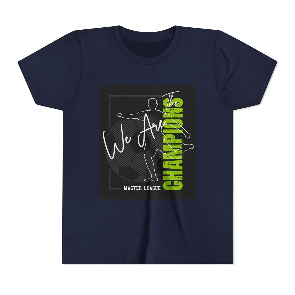 Youth Tee — "We Are Champions" Soccer Champion Graphic Shirt