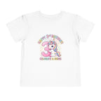 Toddler Unicorn 3rd Birthday Tee — "Happy 3rd Birthday!" Celebrate & Sparkle
