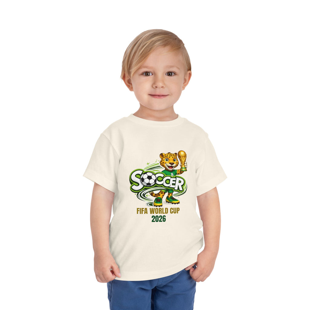 Soccer cup 2026 Toddler Soccer Tee — Cute Tiger Mascot Trophy Design