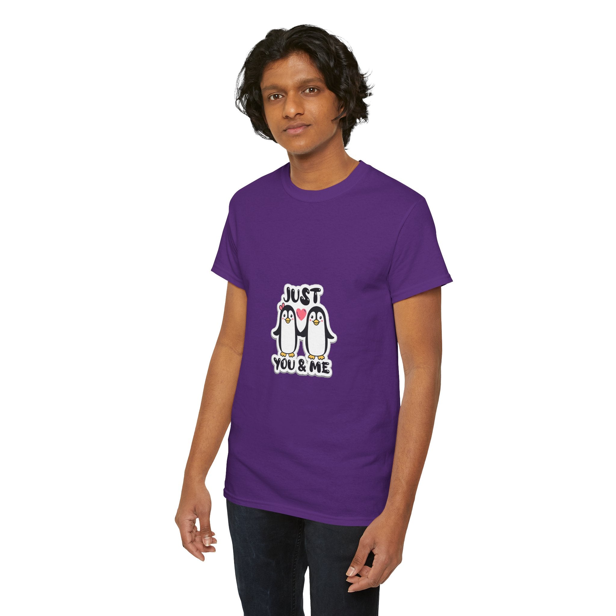 Just You & Me Penguin Tee — Cute Couples Graphic T-Shirt