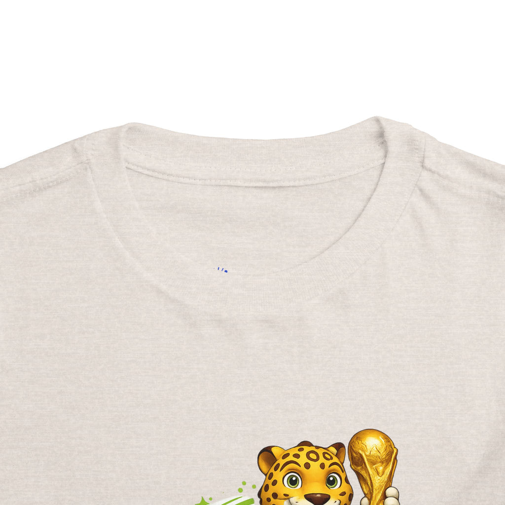 Soccer cup 2026 Toddler Soccer Tee — Cute Tiger Mascot Trophy Design