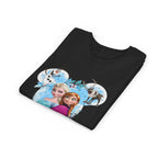 Girls' Frozen Princesses Youth Tee – Elsa & Anna Winter Friends Shirt