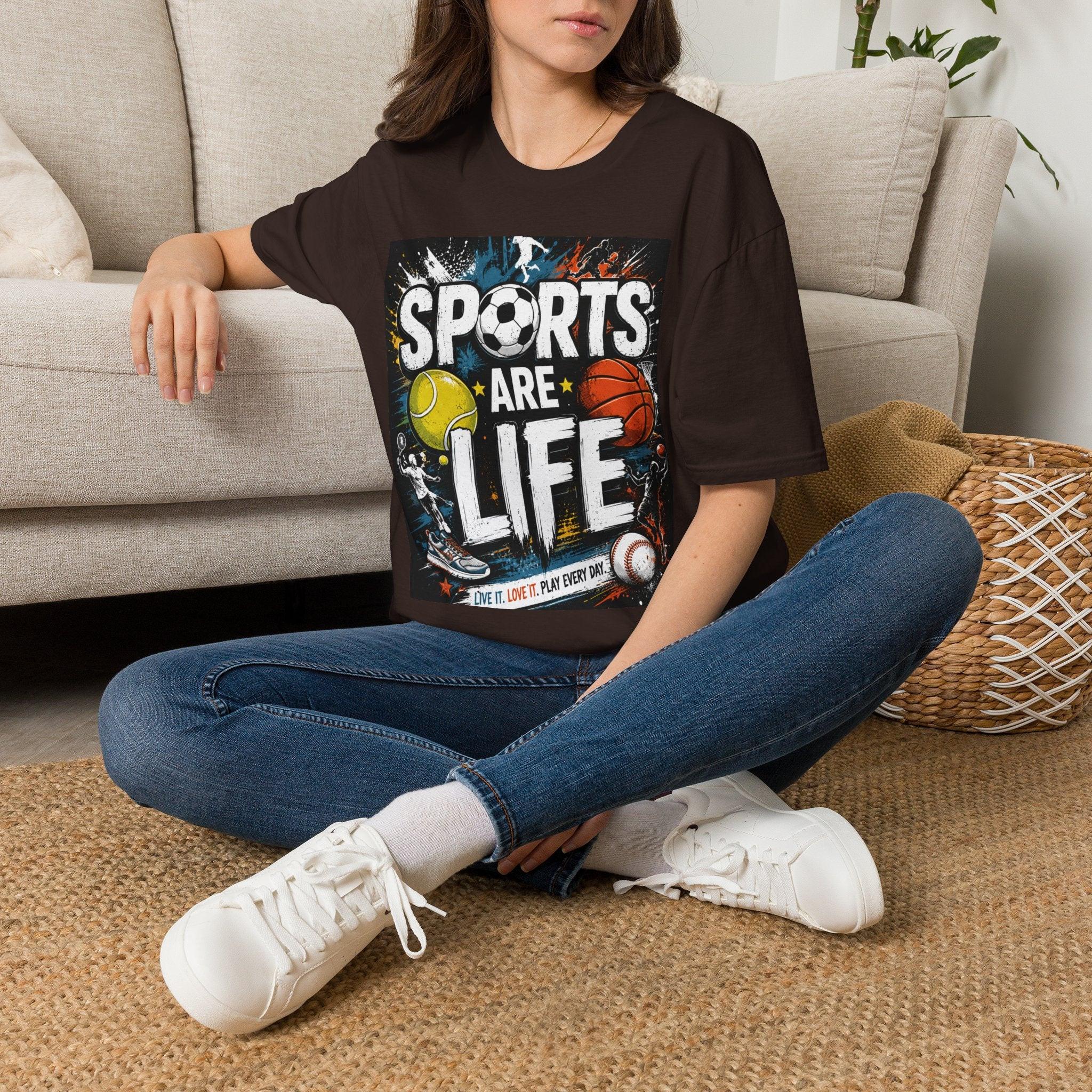 Sports Are Life T‑Shirt — Multi‑Sport Athletic Graphic Tee black sports.