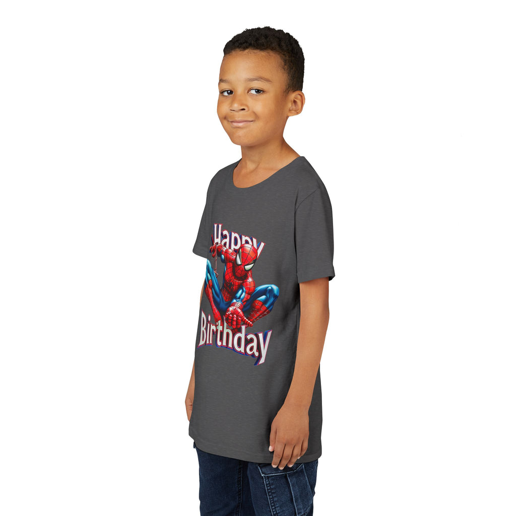 Spider Hero "Happy Birthday" Youth Tee