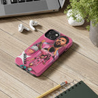 Soccer Star Tough Phone Case pink —  Argentina legend.