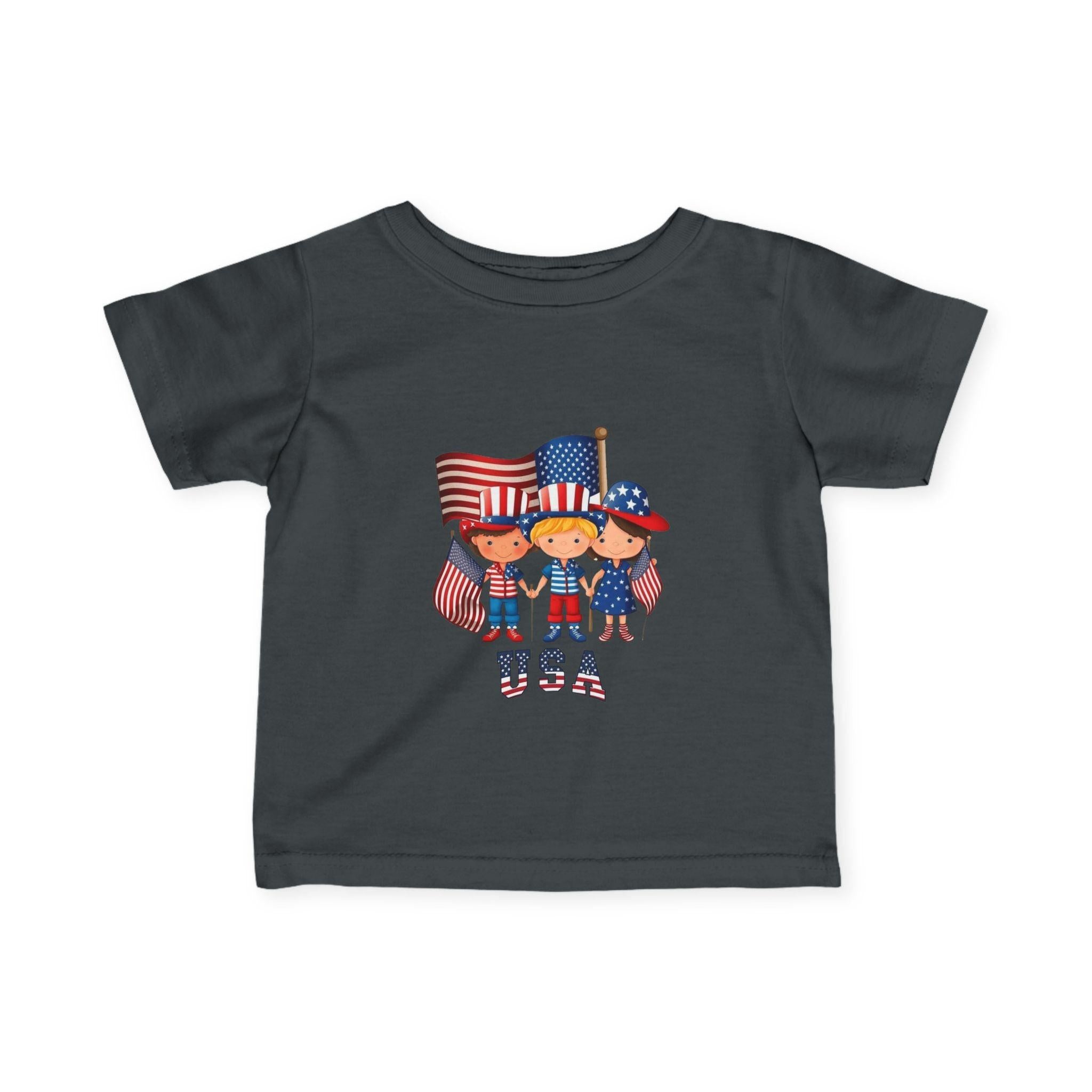 Infant 4th of July Tee — Cute USA Baby Patriotic Shirt.