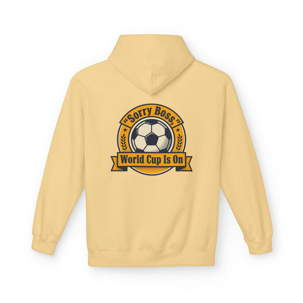 CR7 Fan inspired World Cup Is On Hoodie — “Sorry Boss” Soccer Fan Pullover.