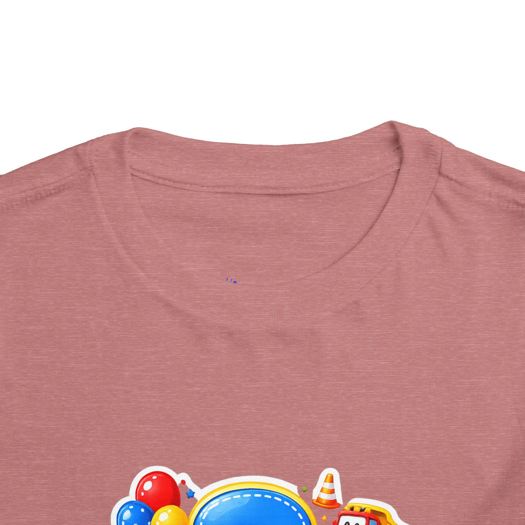 Toddler Birthday Tee — "3" Race Car Happy Birthday Shirt