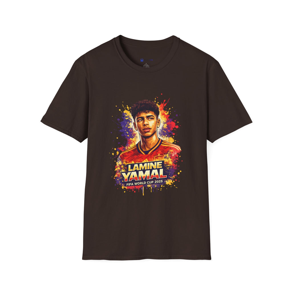 Soccer Player Portrait T-Shirt — 'Spain Legend' Watercolor Graphic Tee