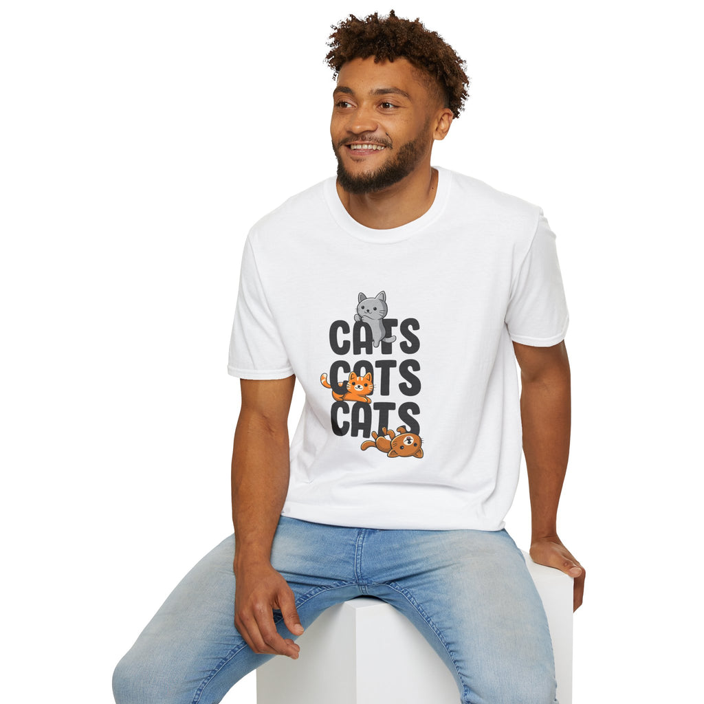 Cats Cats Cats T-Shirt — Cute Kitten Graphic Tee for Cat Lovers