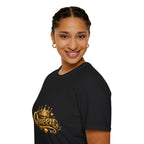 Queen Graphic T-Shirt — Gold Crown Design