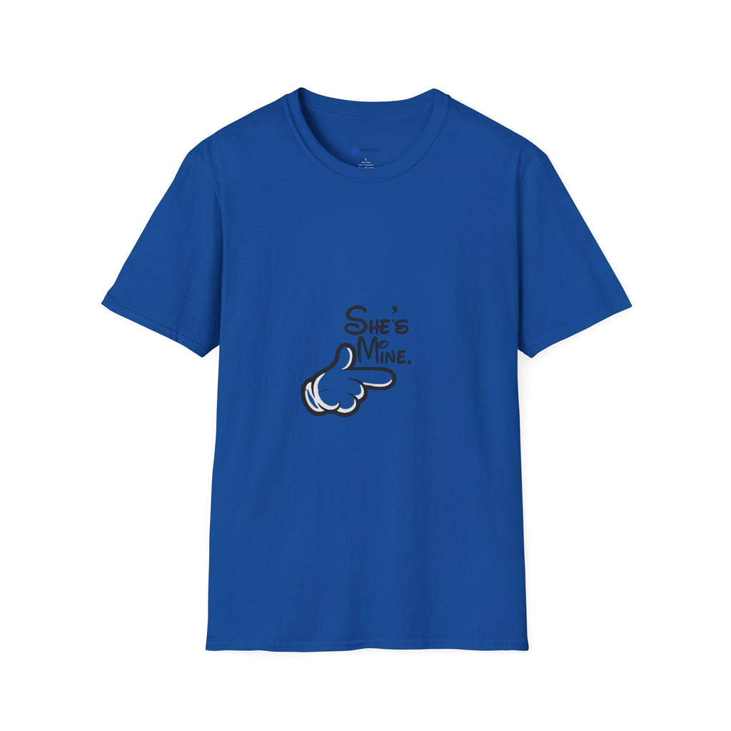 Couples Pointing 'She's Mine' T-Shirt