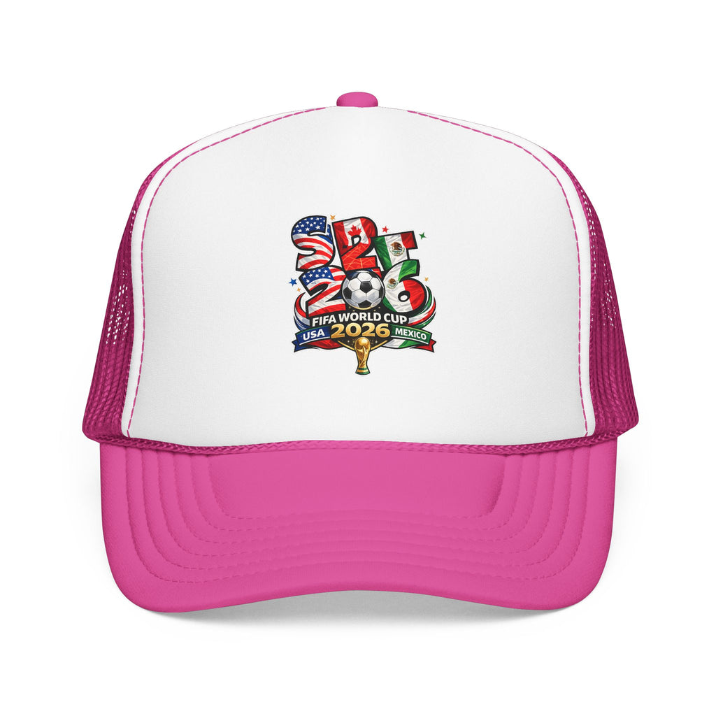 soccer cup 2026 Foam Trucker Hat — USA Soccer Patch Design