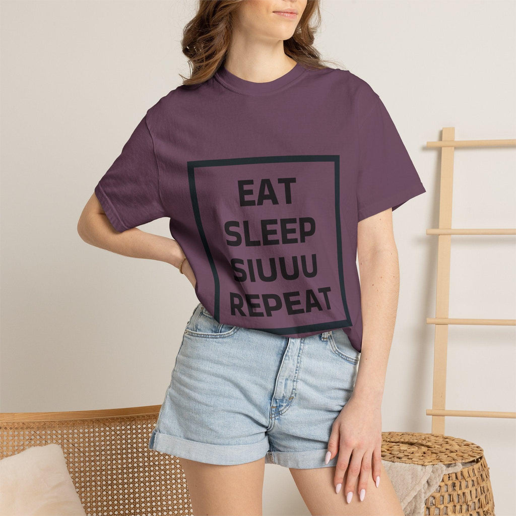 Unisex CR7 Fans Siuuu T-Shirt — Eat Sleep Siuuu Repeat Graphic Tee