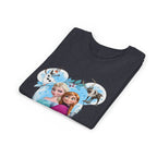 Girls' Frozen Princesses Youth Tee – Elsa & Anna Winter Friends Shirt