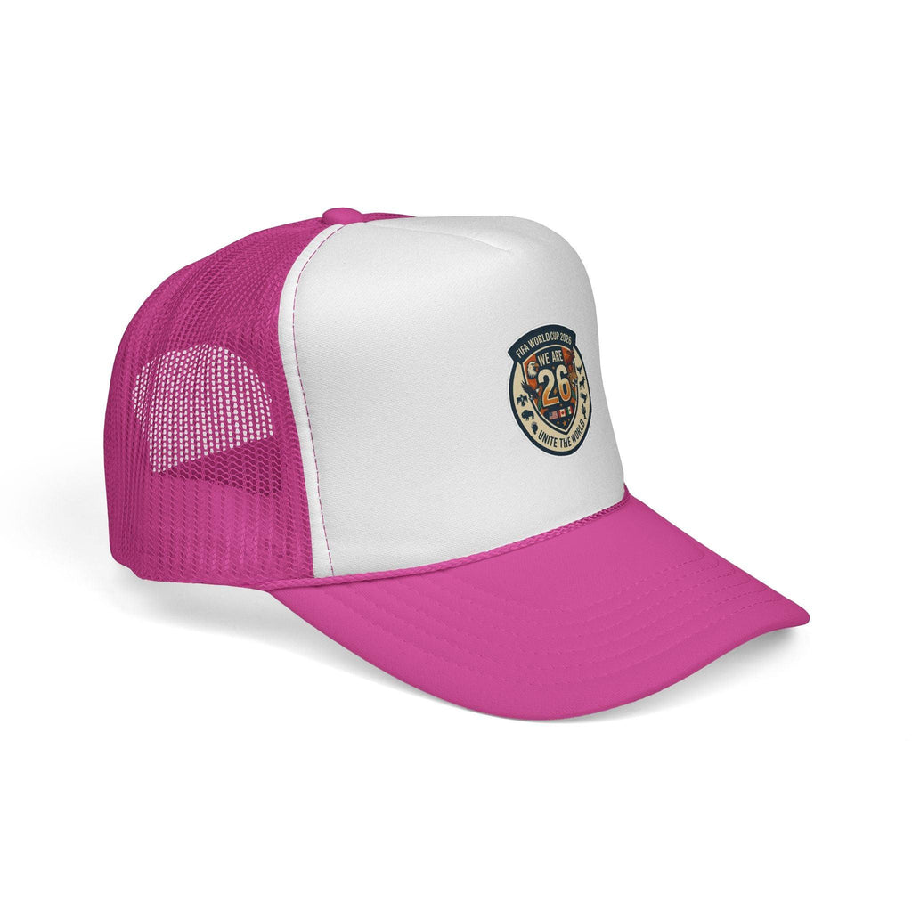 Vintage 'We Are 26' Badge Trucker Cap - World Cup 2026 Fan version.