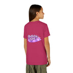 Girls' 5th Birthday Tee - 'Happy Birthday' Glitter Stars Design