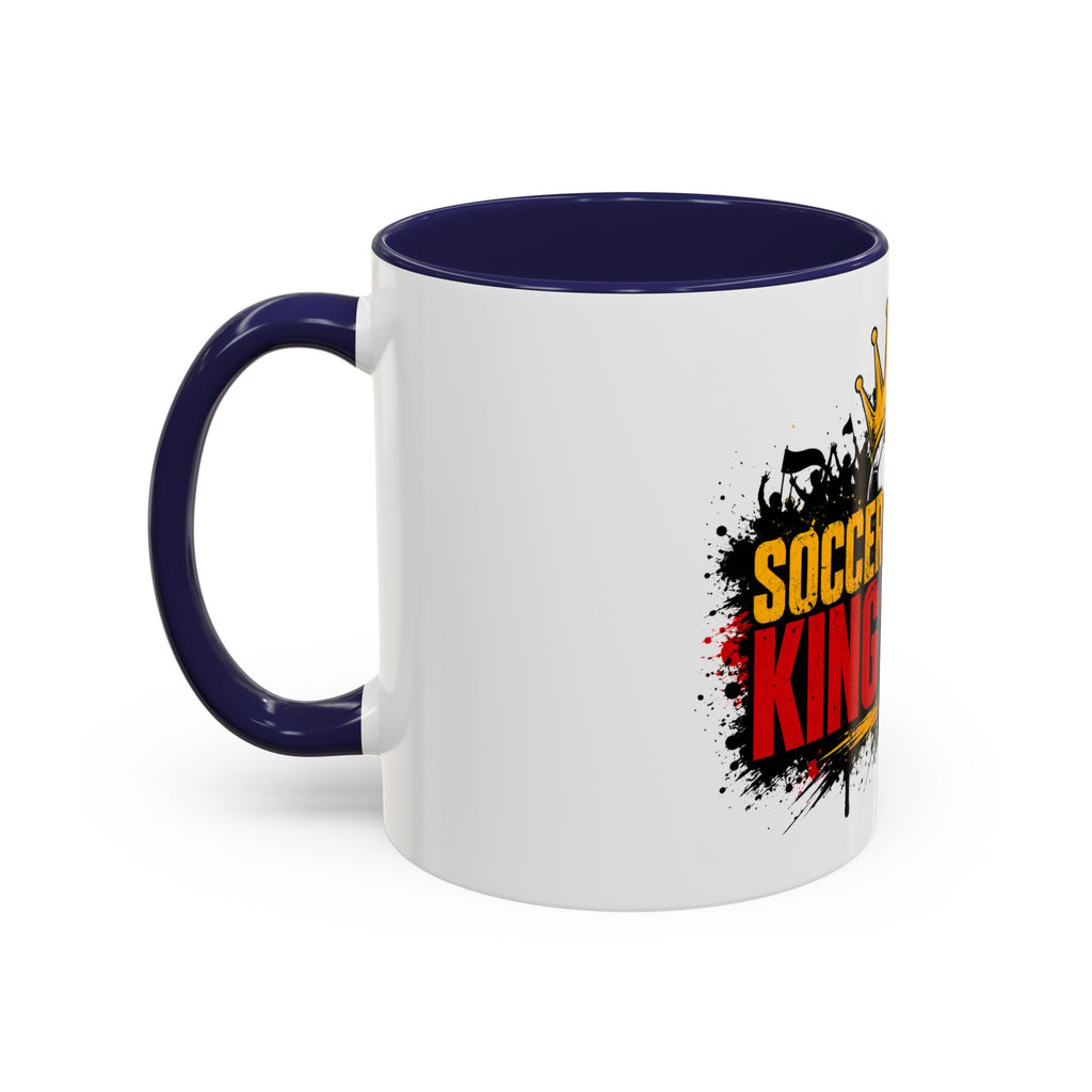 Soccer King Street 2026 Accent Coffee Mug — Crowned Soccer Ball Design (11/15oz)