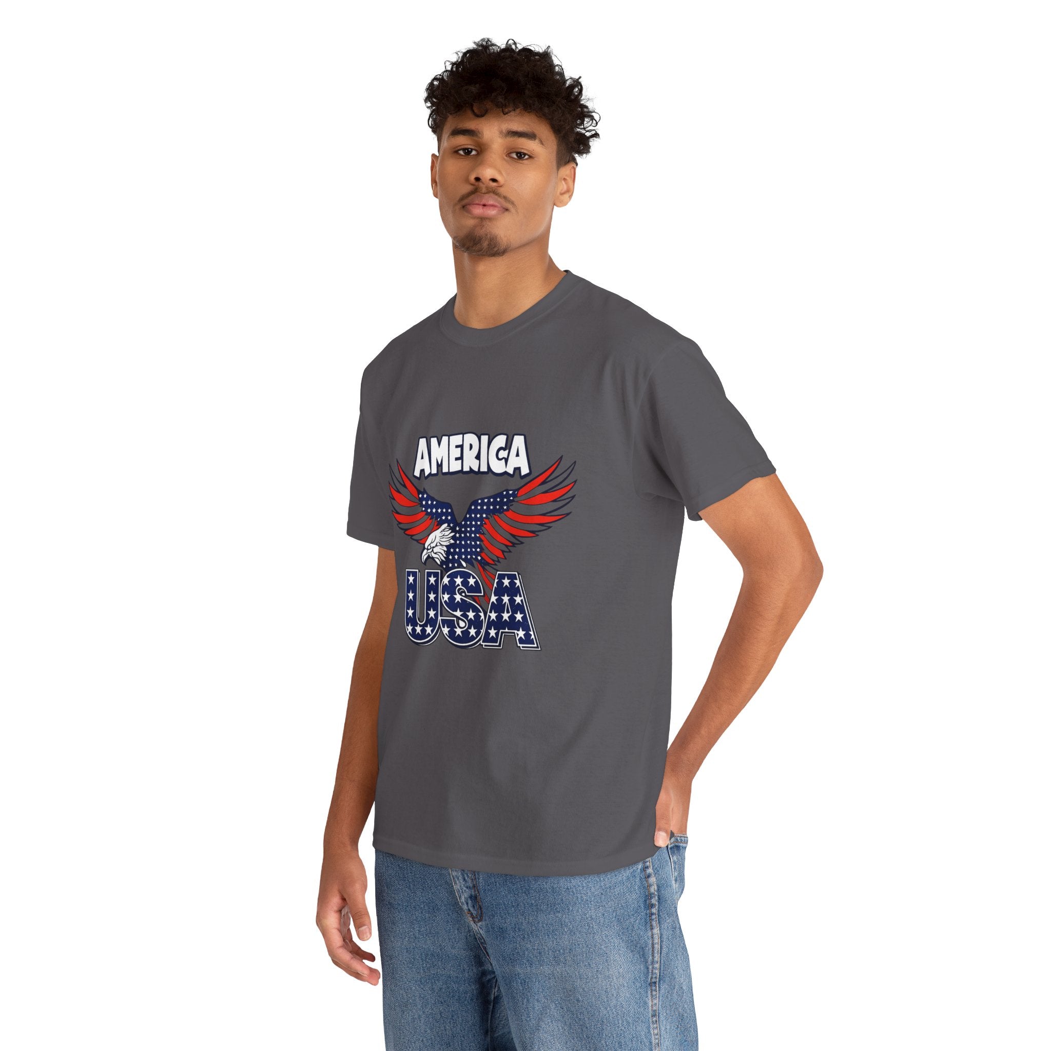 USA Eagle T-Shirt – America Patriotic Graphic Tee for 4th of July