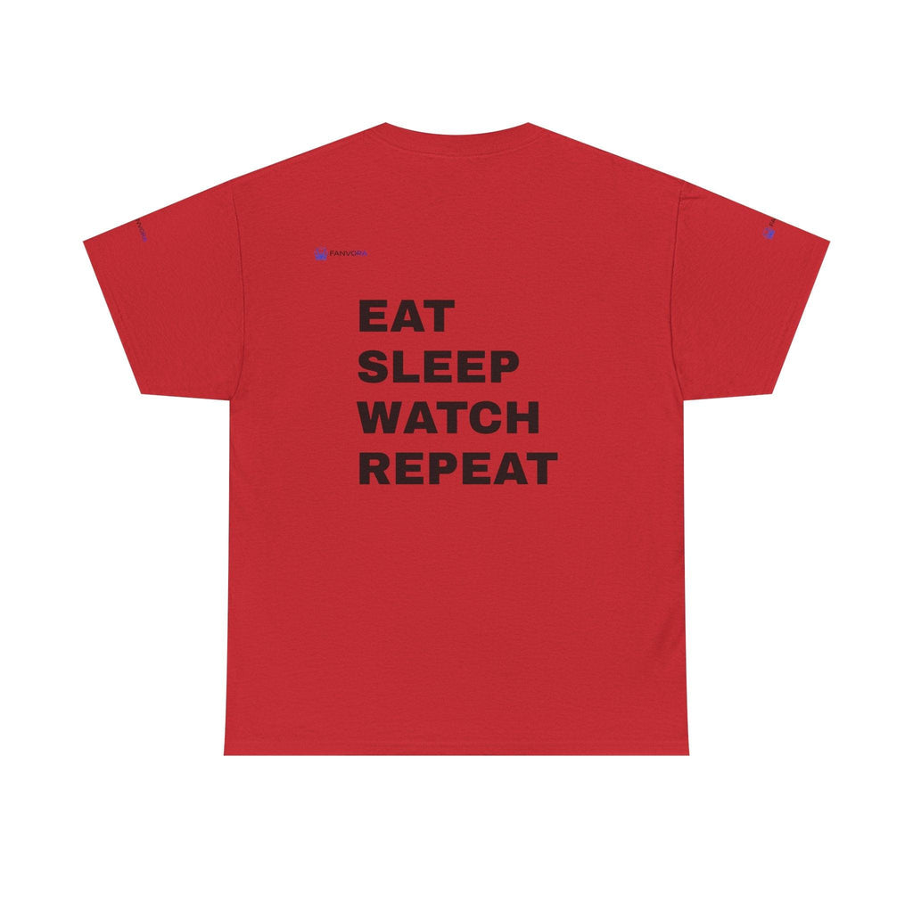 World Cup 2026 Energy Soccer Tee — "EAT SLEEP WATCH REPEAT" Fans Inspired.
