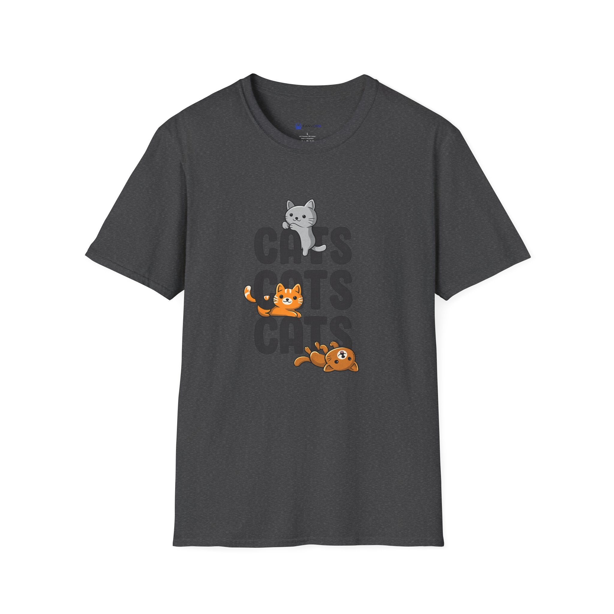 Cats Cats Cats T-Shirt — Cute Kitten Graphic Tee for Cat Lovers