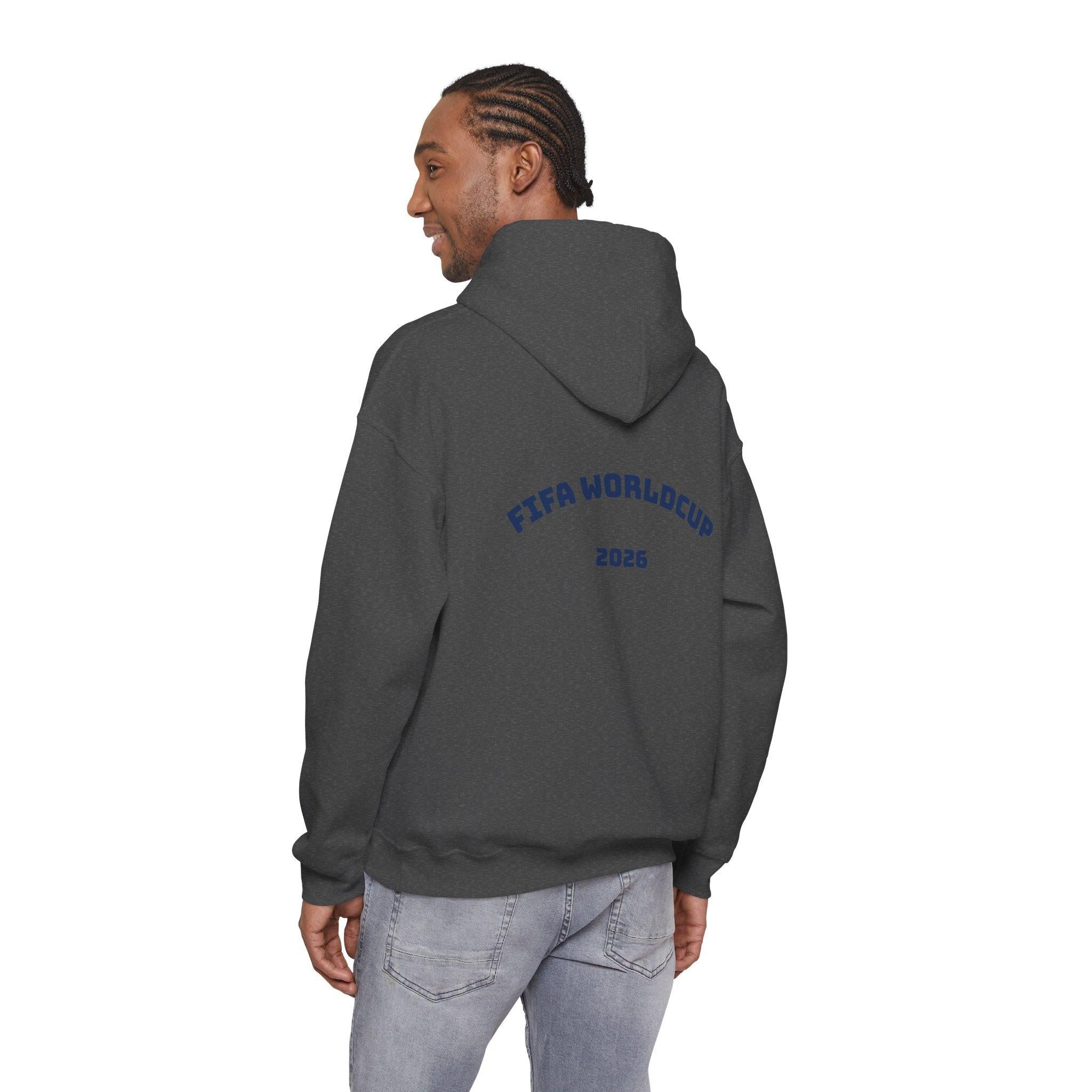 World Cup 2026 Soccer Hoodie — Champions Sleeve Design.