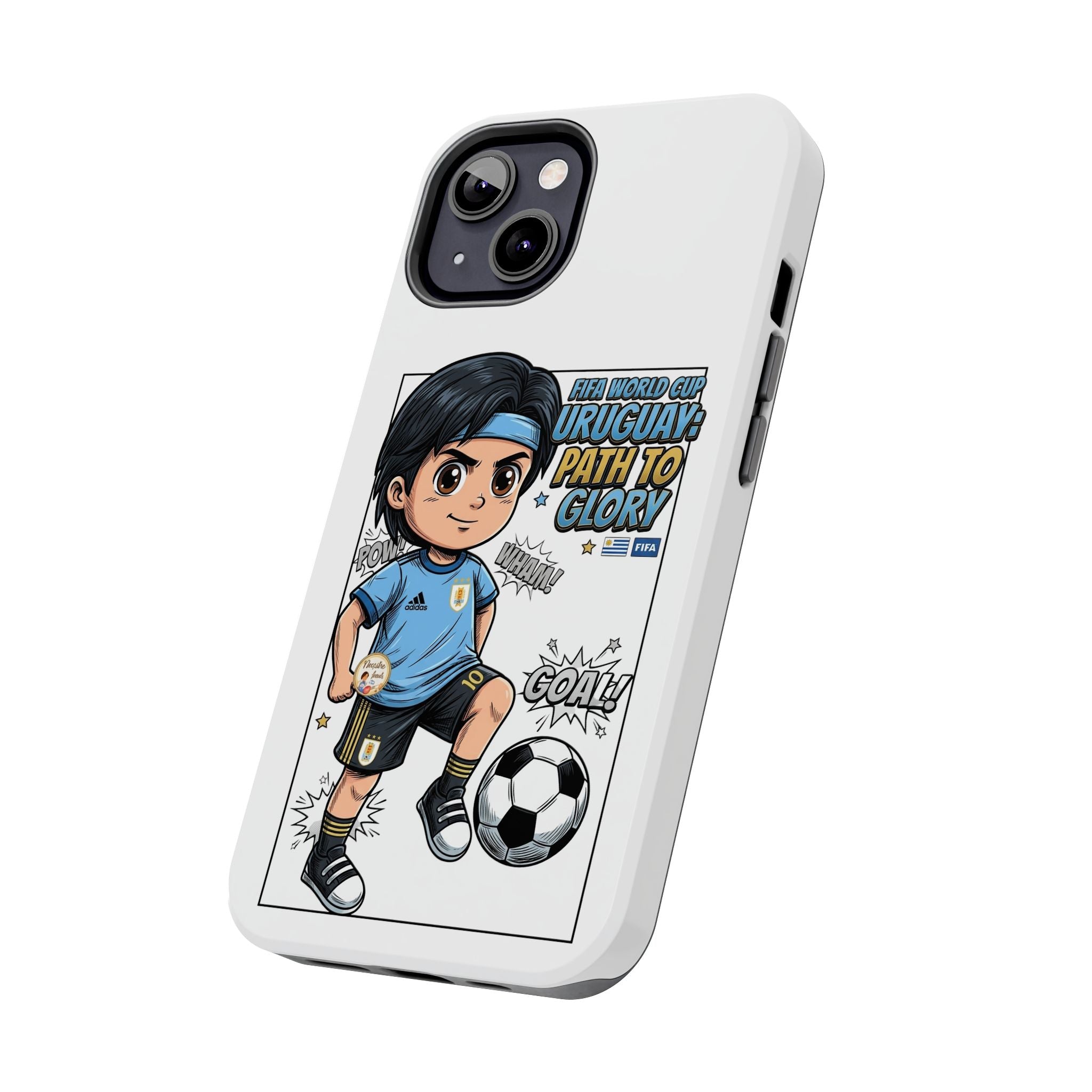 Uruguay Soccer Phone Case — Path to Glory "Goal!" Design