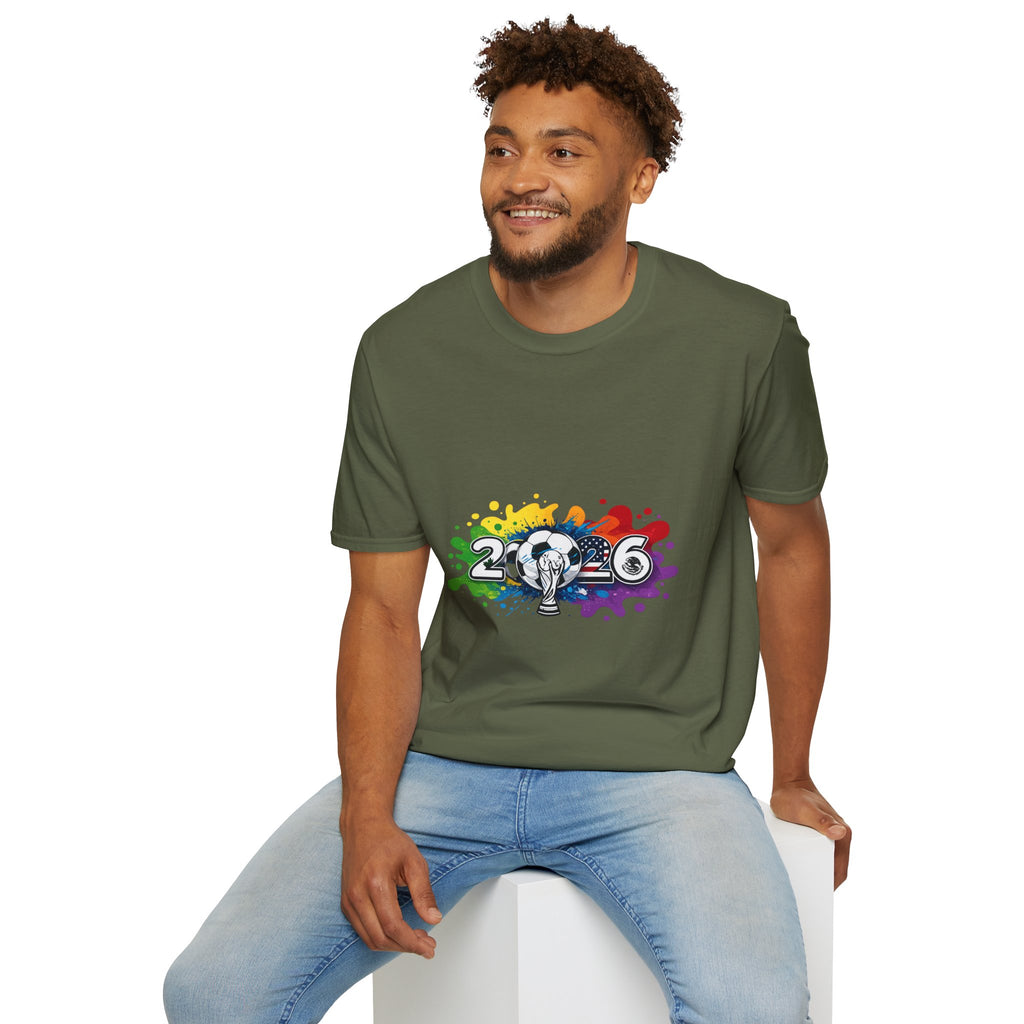 2026 Rainbow Soccer T‑Shirt — Pride Soccer Fan Shirt