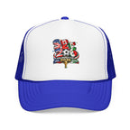 soccer cup 2026 Foam Trucker Hat — USA Soccer Patch Design