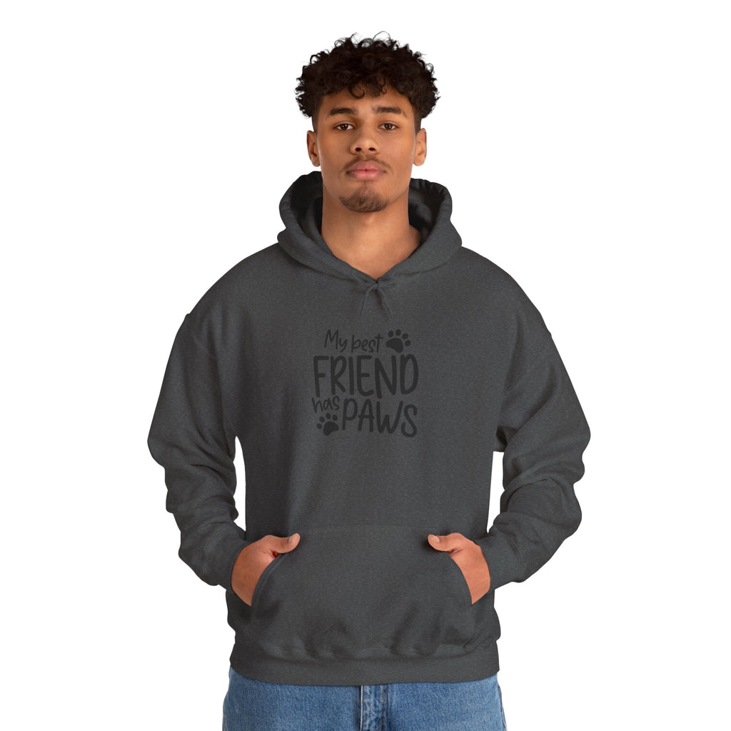 My Best Friend Has Paws Hoodie — Cute Paw Print Pet Lover Sweatshirt