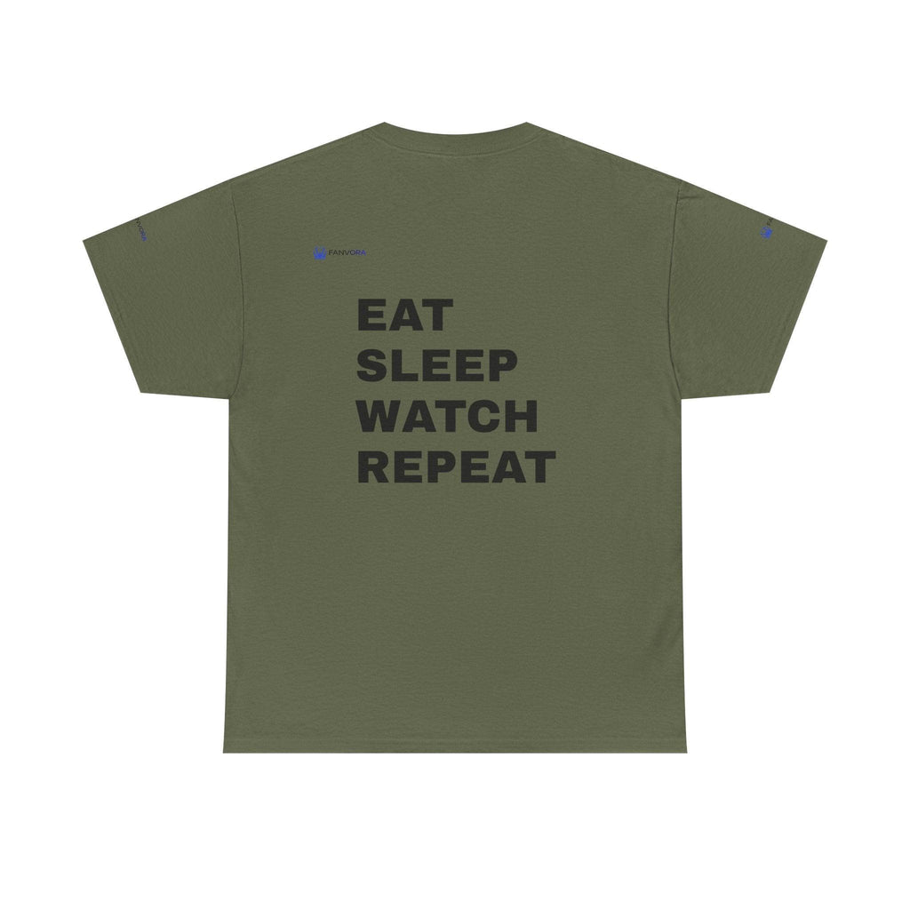 World Cup 2026 Energy Soccer Tee — "EAT SLEEP WATCH REPEAT" Fans Inspired.