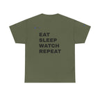 World Cup 2026 Energy Soccer Tee — "EAT SLEEP WATCH REPEAT" Fans Inspired.