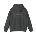 Look, Mom I Made It Hoodie — Feminist Slogan Hooded Sweatshirt (Women Belong Where Decisions Are Made).