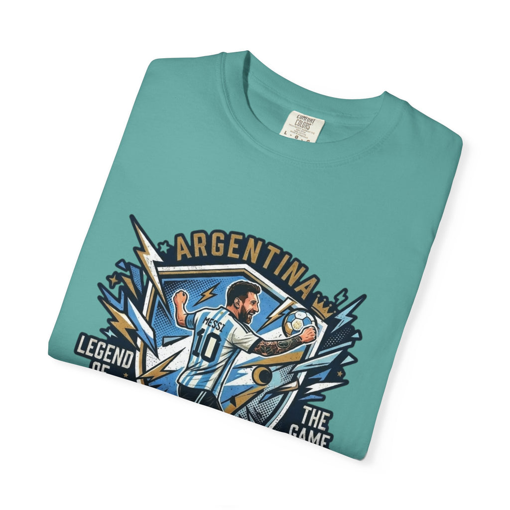 Messi "The GOAT" Soccer T-Shirt - Argentina Fan Version
