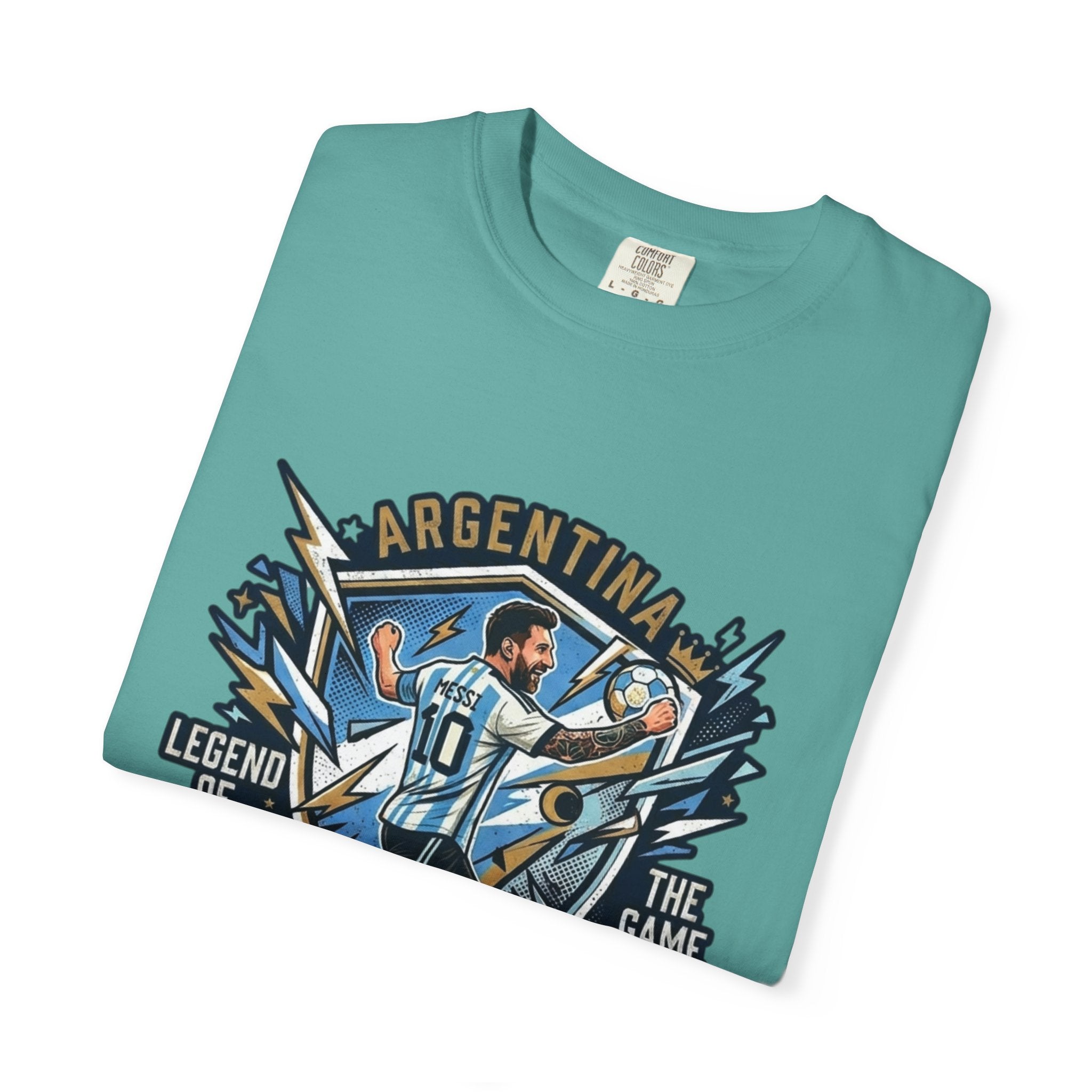Messi "The GOAT" Soccer T-Shirt - Argentina Fan Version