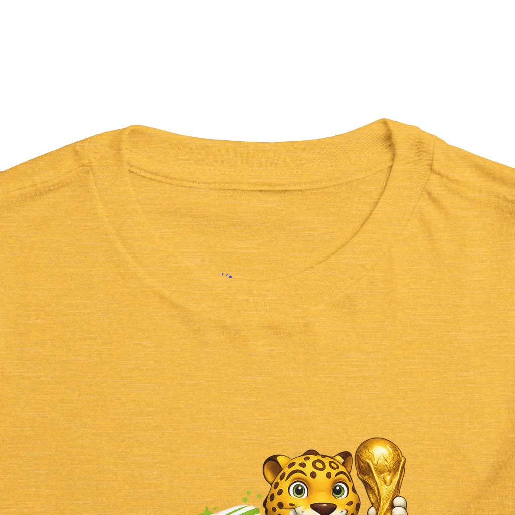 Soccer cup 2026 Toddler Soccer Tee — Cute Tiger Mascot Trophy Design