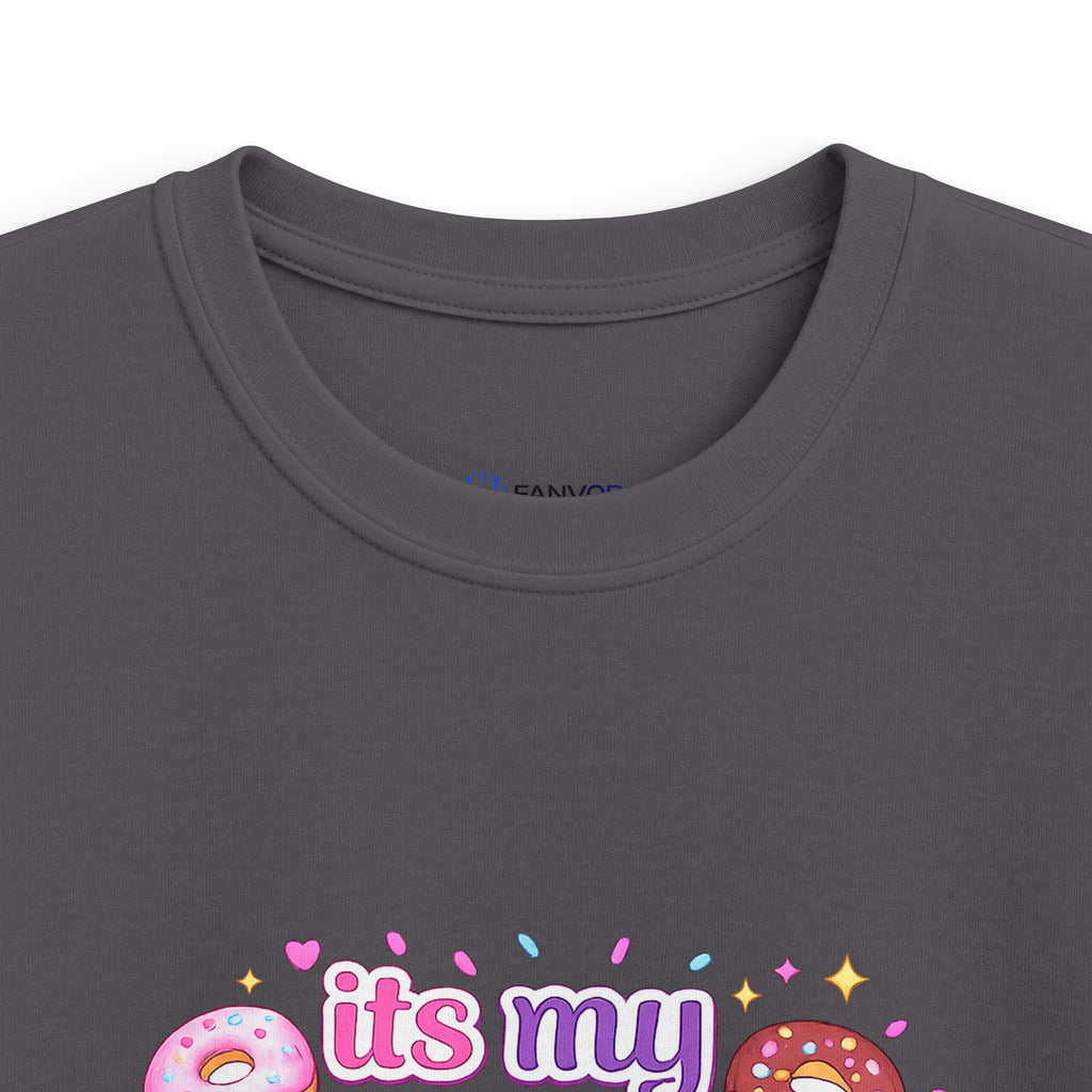 Kids 10th Birthday T-Shirt — “It's My 10th Birthday” Fun Donut Design