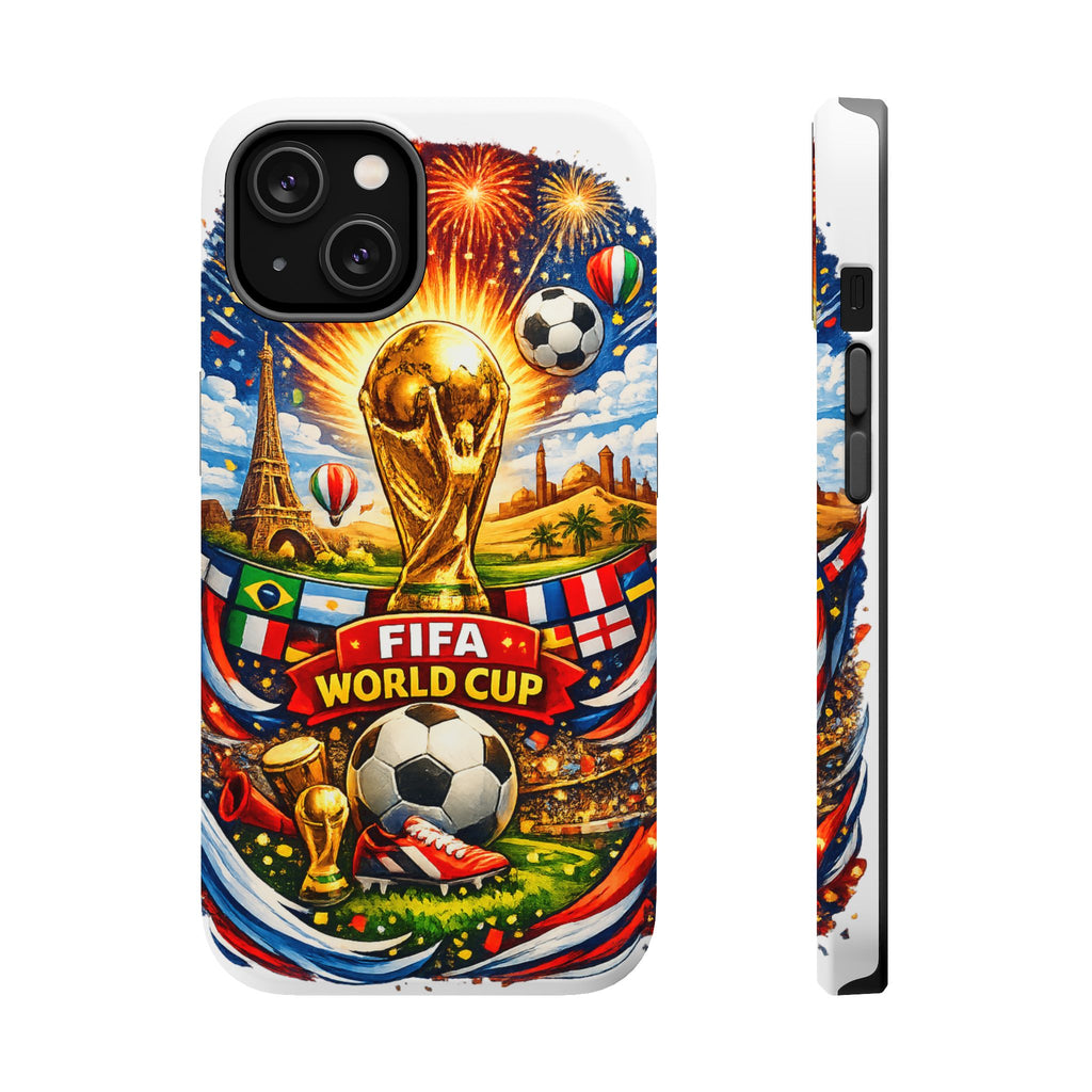 Soccer Magnetic Impact-Resistant Phone Case — FIFA Trophy Design