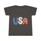 Toddler T-Shirt — Cute Patriotic Fourth of July Stitch Tee (Happy 4th of July, USA Independence day design).