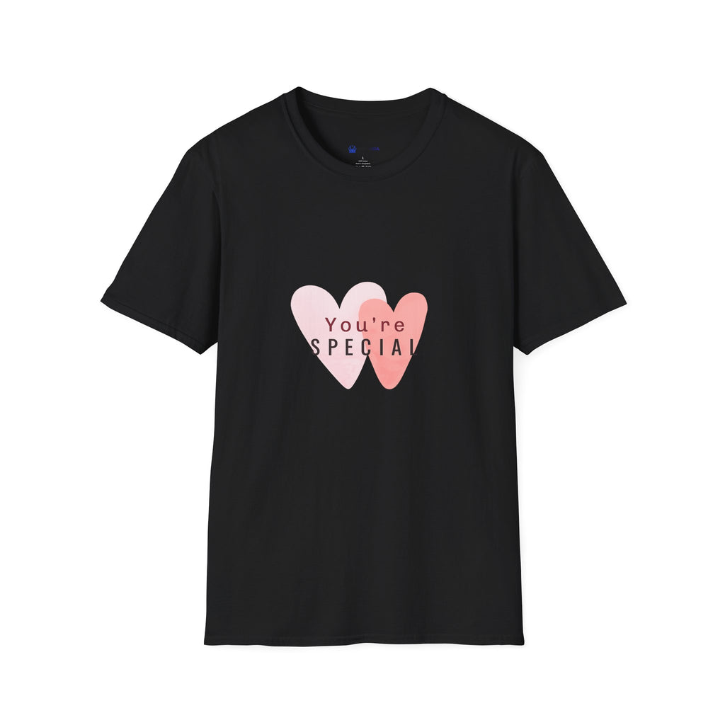 T-Shirt — "You're Special" Pink Heart Graphic Tee — Gift for Friends & Loved Ones