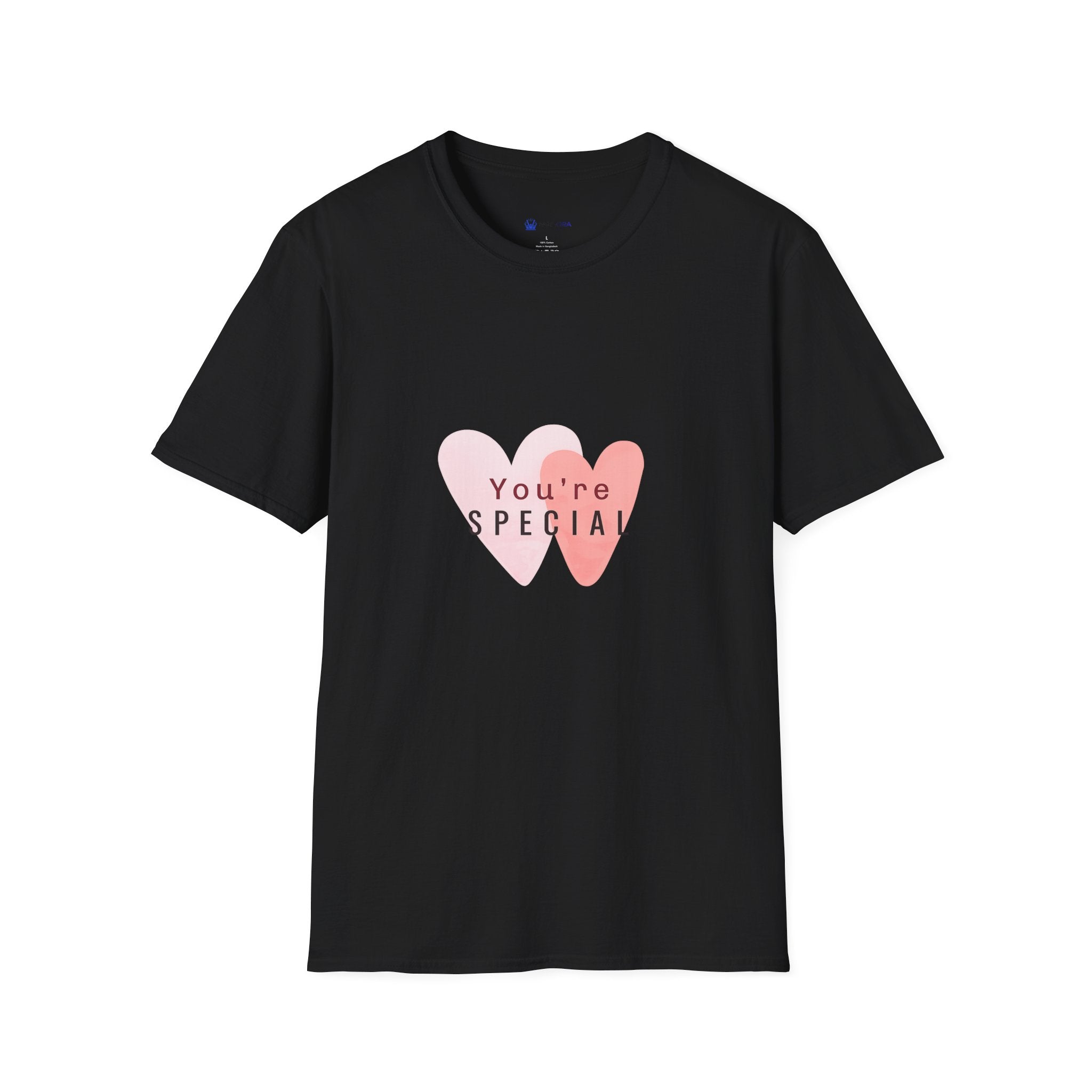 T-Shirt — "You're Special" Pink Heart Graphic Tee — Gift for Friends & Loved Ones