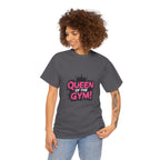 Queen of the Gym T-Shirt — Pink Crown Fitness Tee