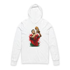 Soccer Champion Hoodie Long Sleeve Tee — World Cup Trophy Player Graphic.