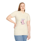 Cute Pink Dino T‑Shirt — "I love you too" Valentine Tee