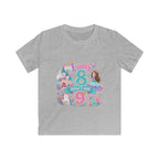 Girls' Princess 8th Birthday T-Shirt — "This Is How I Turn 8" Floral Castle Tee