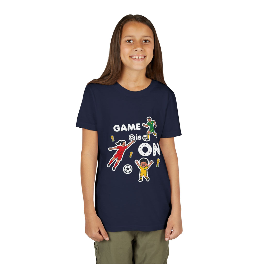 Kids Soccer Players T-Shirt 2026— Youth Football Team Tee