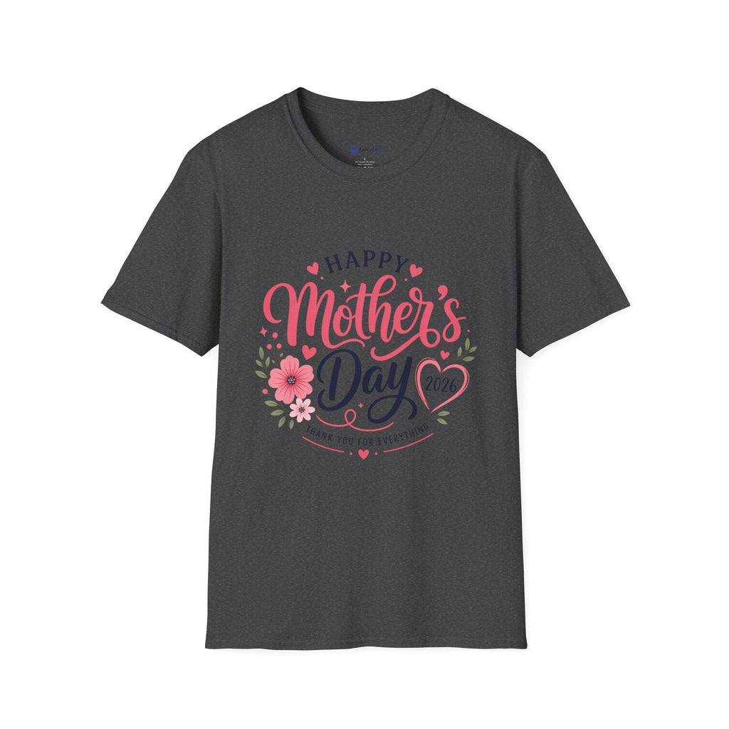 Mother's Day 2026 T-Shirt — "Happy Mother's Day 2026" Floral Tee.