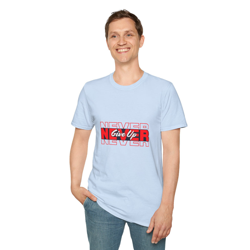 Never Give Up T-Shirt — Motivational Graphic Tee