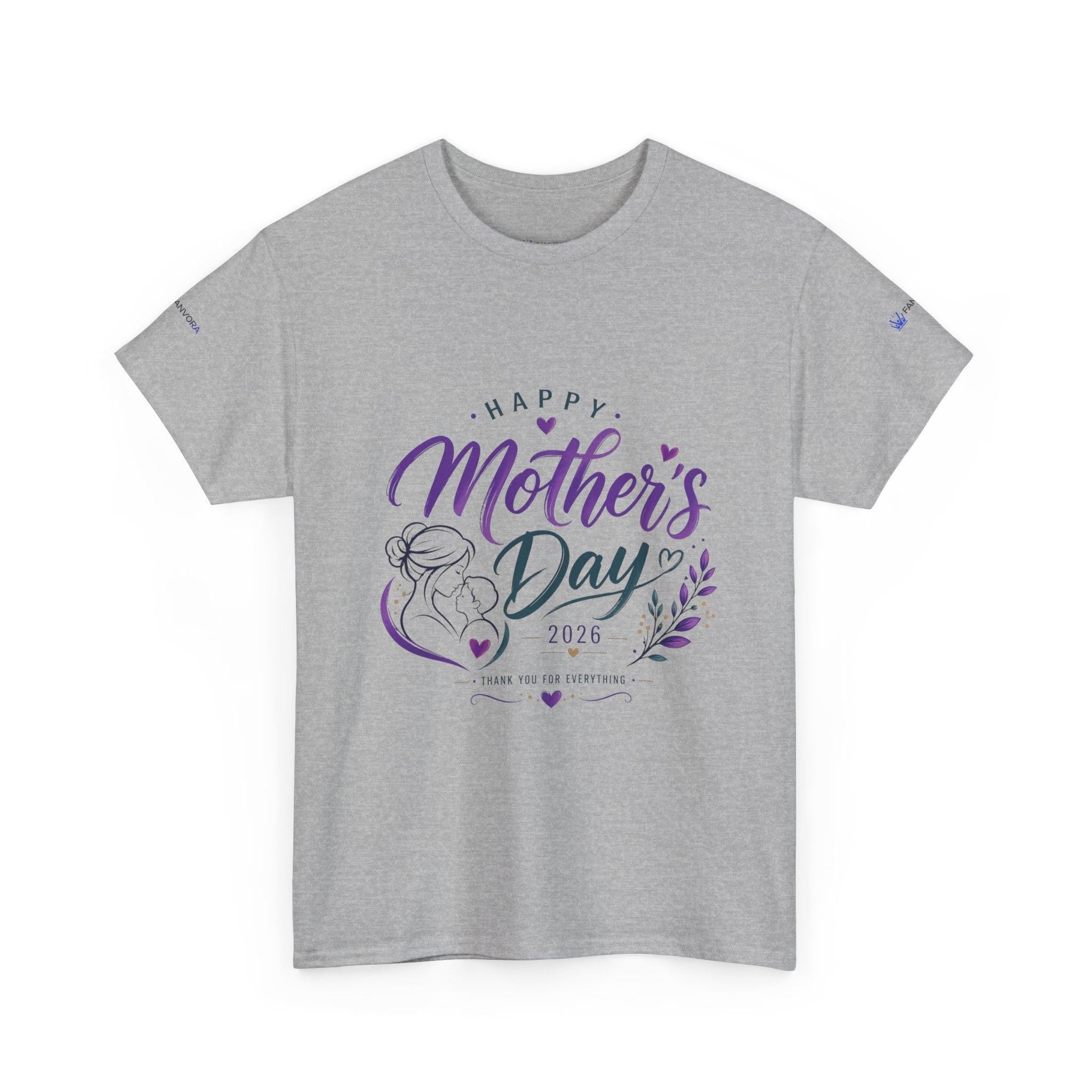 Mother's Day T-Shirt — "Happy Mother's Day 2026" Floral Mom Tee.