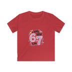 Kids Tee — ‘I Was 6 Now I’m 7’ Birthday Girl Cute Floral Design